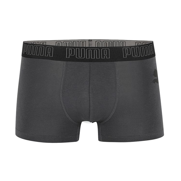 Puma Color Logo Printed Sports Casual Boxer Briefs Men Underwear Dark-Gray 701220208-002