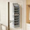 Modern Fabric Shoe Display For Door Back Providing 8 Shelves And Extra Pockets For Improved Arrangement