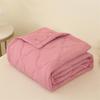 King Size Cotton Patchwork Blanket for Spring/Summer - Thin, Lightweight, and Luxurious