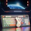 K8 Customized Mechanical Keyboard 94 Keys Hot-Switched Gaming Keyboard with Mouse RGB Backlight Wire Keyboard for Laptop Desktop