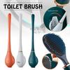 New Fashion Silicone Water Drop Toilet Brush & Holder Set Wall-mounted Cleaning Tool