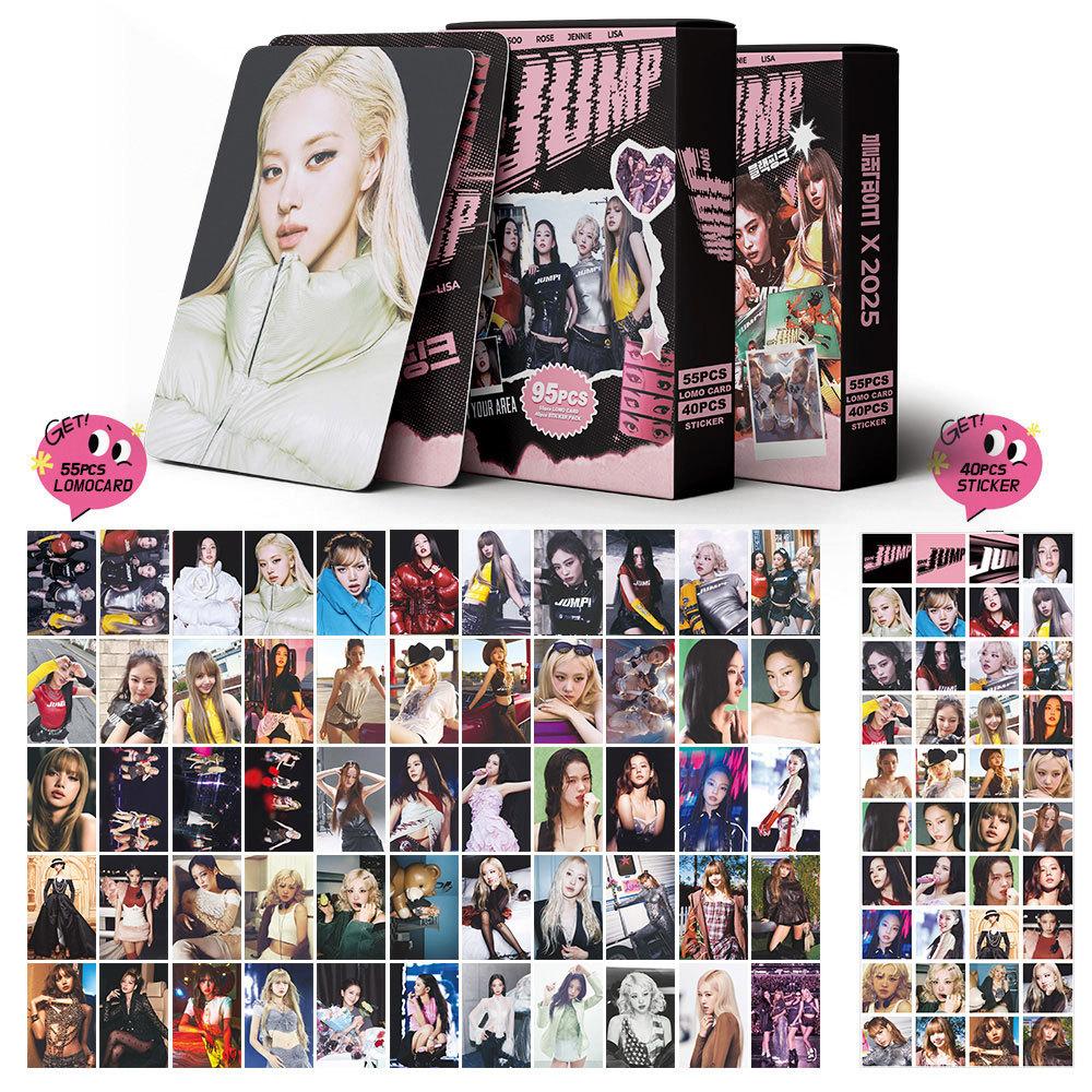95Pcs New Bp Ink Girl Group Mini Card Stickers Bink New Album Jump Collection Lomo Cards Diy Gr Lomo Cards Diy Graffiti Stickers