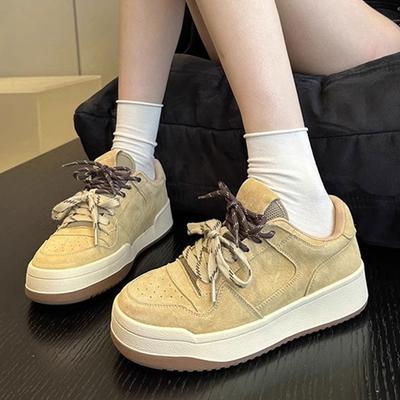 Универсальная модная повседневная спортивная обувь весна новая увеличивающая рост ретро Dexun обувь на толстой подошве женская