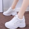 Hidden Heel White Shoes Women's Summer New Soft Bottom Wild Mesh Surface Shoes Sports Casual Shoes Women's Breathable Mesh Shoes