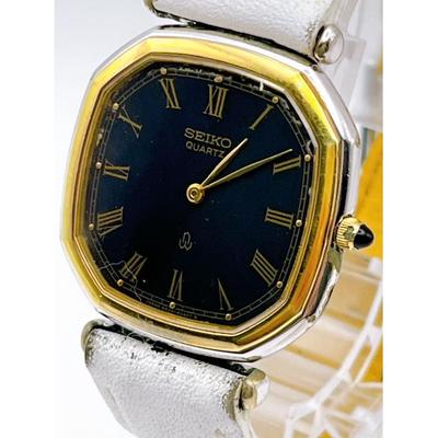 Used SEIKO Watch Working Item 6020-5750 Battery Replaced Black