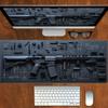Коврик для мыши Gun Большой Моющийся Резиновый Нескользящий Настольные Гаджеты Аксессуары для ПК Коврик для мыши в офис Расширенный Коврик для мыши