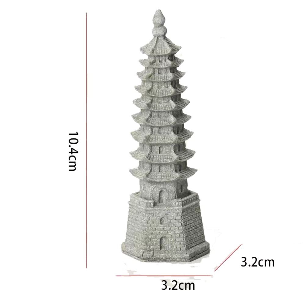 Artificial Mini Lanterns Statue Multifunctional Pagoda Garden Miniature Sculpture Home