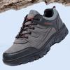 Men's Outdoor Windproof Leather Hiking Shoes - Warm, Thick Sole, Wear-Resistant, Casual Sports Footwear