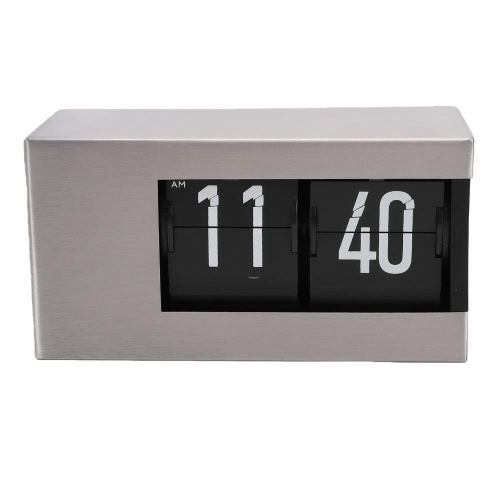 LED Display Automatic Page Turning Clock AM PM Indicator LED Flip Clock Home Decoration
