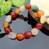 Natural Rainbow Agate Raw Stone Bracelet Colorful Candy Fashionable Jade Bracelet