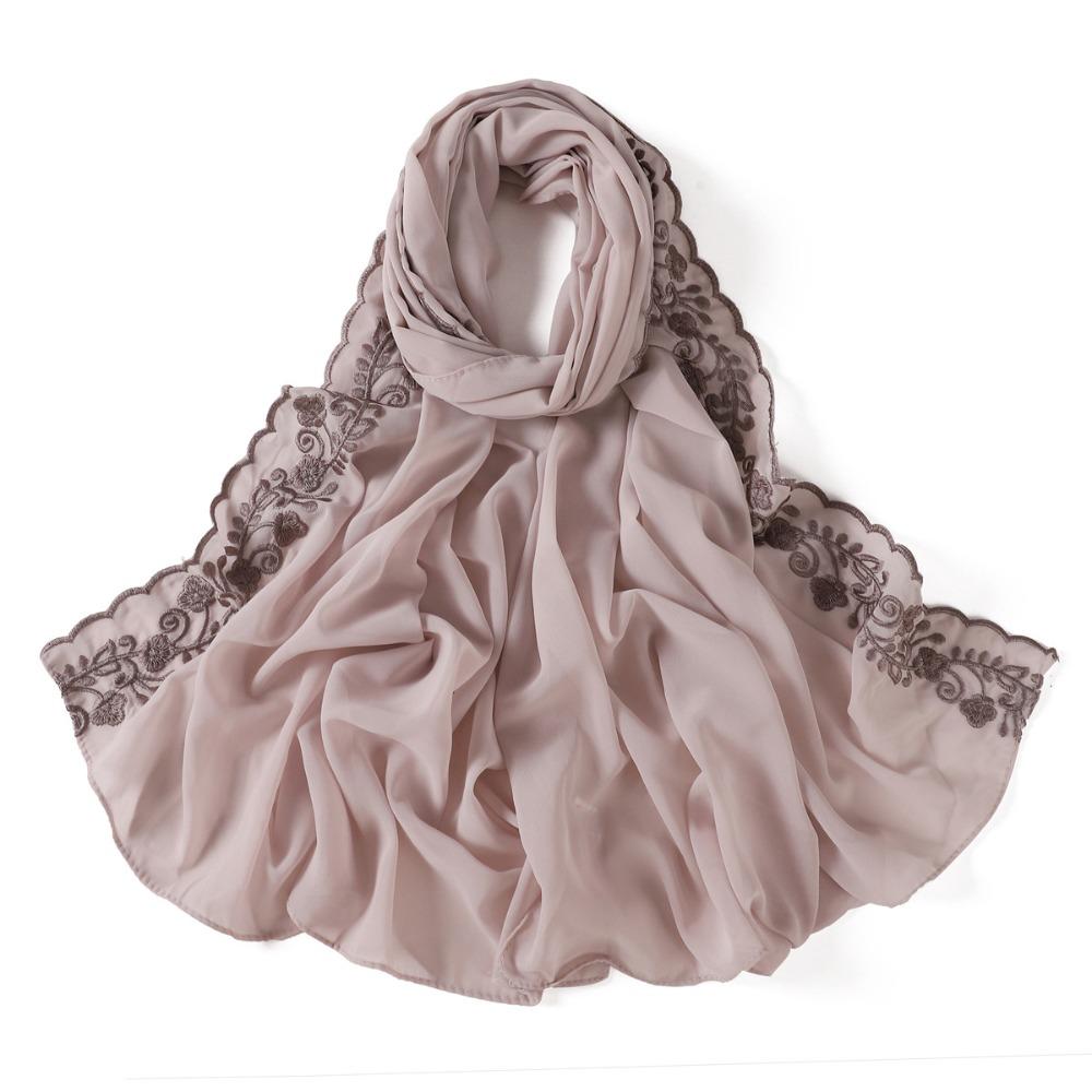 Lightweight Long Scarf Solid Color Women's Headscarf Fashion Hijab for Spring and Summer