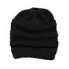 Women's Ponytail Hat Winter Warm Knitted Hat with Ponytail Tail Hole Soft Stretch Cable Knit Messy High Bun Cap