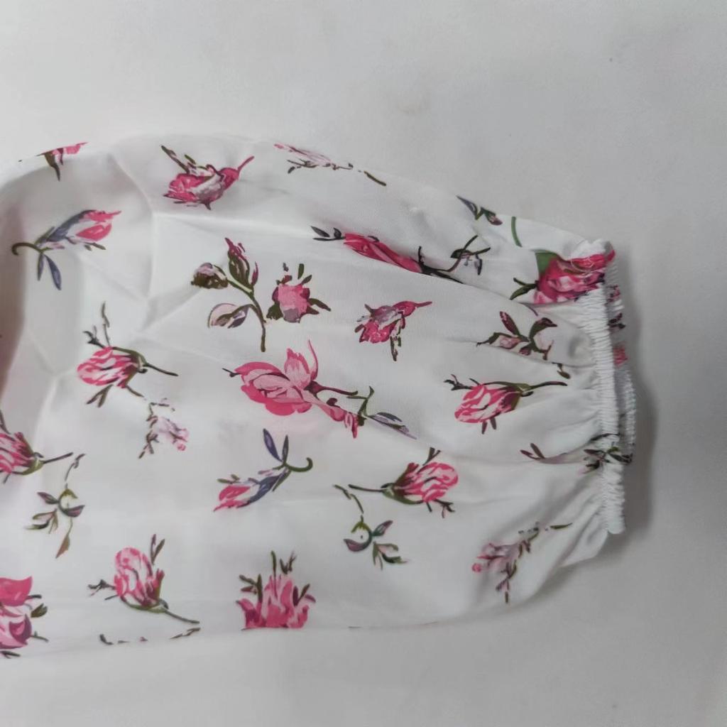 Fashion Women's Casual V-Neck Printed Long Sleeve High Waist Printed Dress