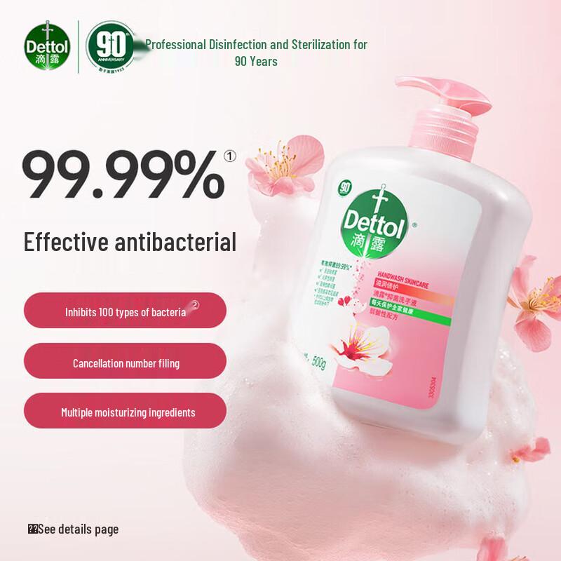 Dettol Увлажняющее Антибактериальное Мыло для Рук (2x500г)