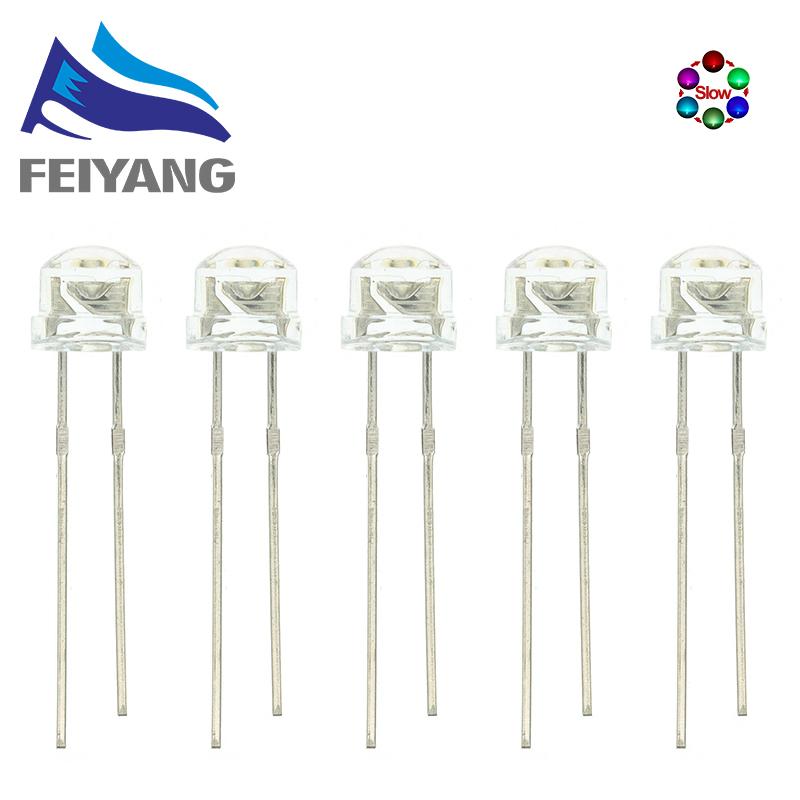 11PCS Straw Hat LED Diode 1MM Blue Green Red Yellow White Light Emitting F1 Super Bright Led
