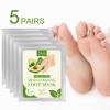 Shea Butter Foot Mask 5 Pairs-Intensive Moisturizer for Dry Cracked Feet,improve Rough Skin & Keeps Foot Soft