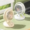 Small Table Fan USB Powered with 120° Head Rotating Floor Fan for Travel Office Home