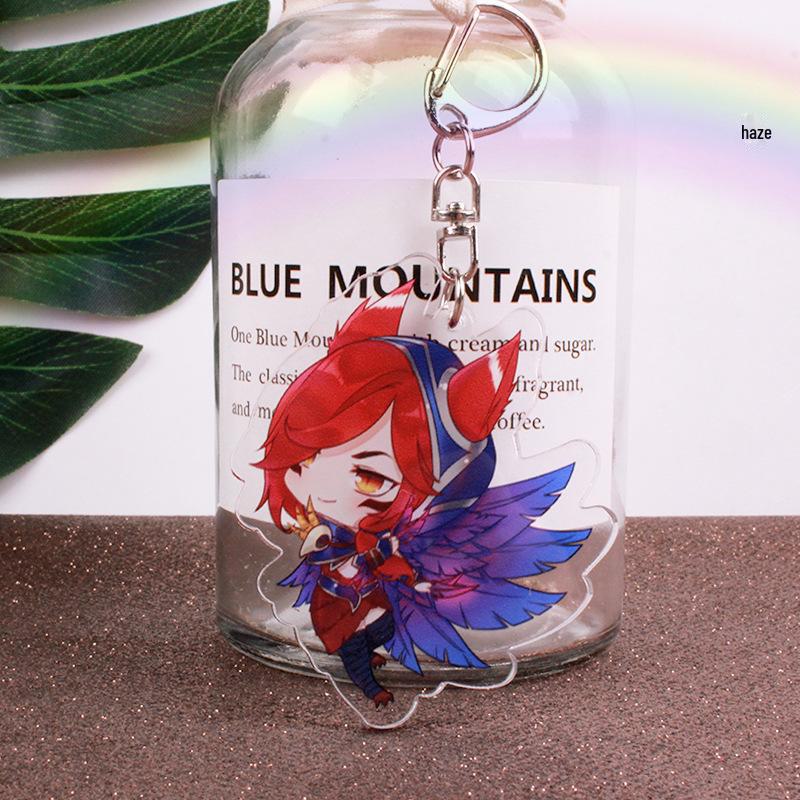 Аниме акриловый двухслойный сэндвич-подвесной брелок - Lualu Blind Monk Yasuo Comic Exhibition Accessories