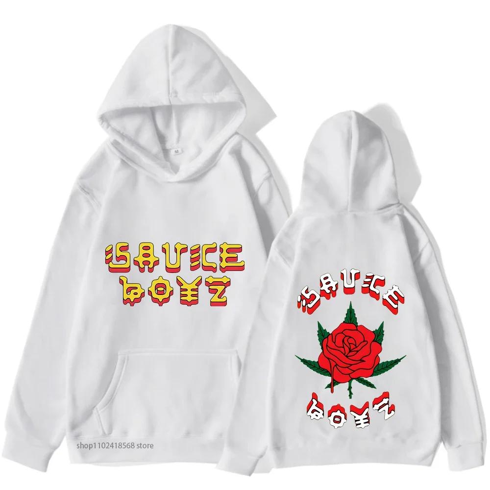 Толстовки Eladio Carrion Sauce Boyz Monarca Harajuku Anime Casual Kawaii Manga Толстовки с капюшоном Одежда для мультфильмов Женская уличная одежда