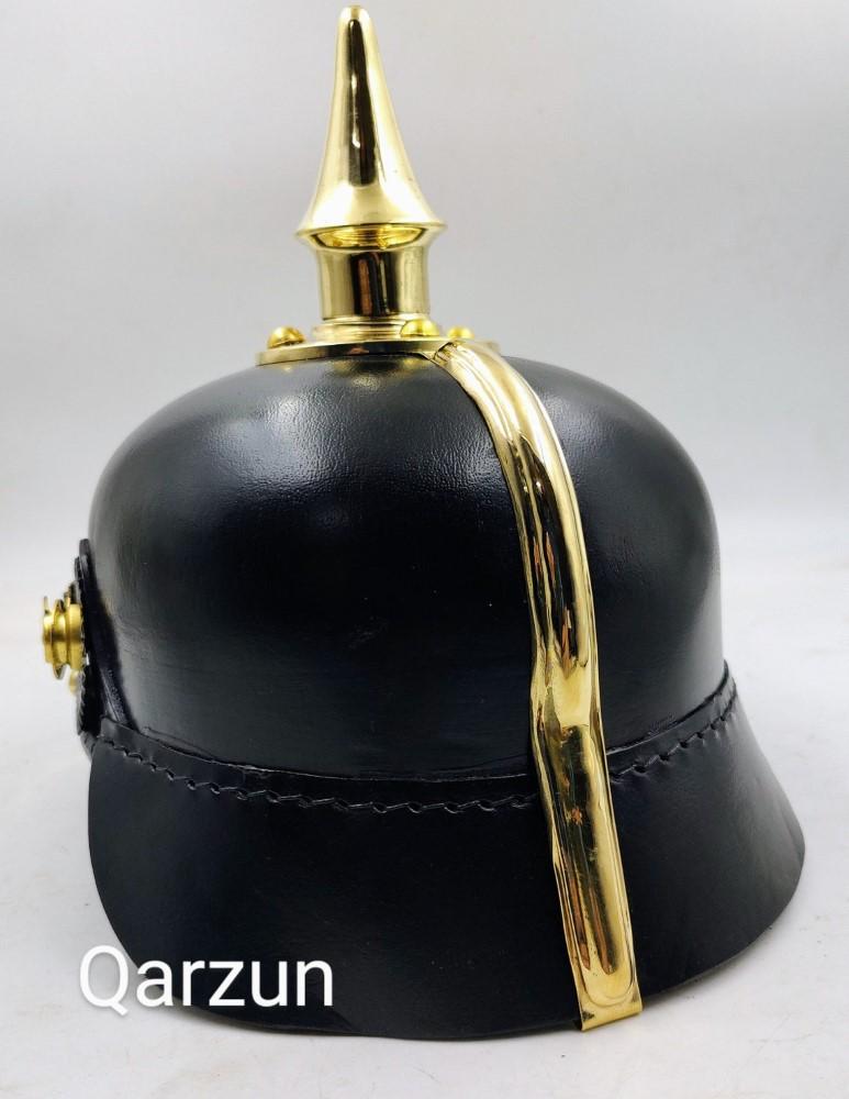 Imperial German Prussian Leather Pickelhaube Spike German Helmet Vinatge Gift