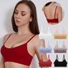 Solid Color Brassiere Lingerie Female Thin Section Gathered Sexy Halter Beauty Undershirt Girls with Padded Non-steel Ring Comfortable Sports Yoga Bra