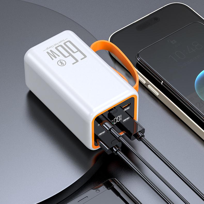 66 Вт 20000 мАч внешний аккумулятор большой емкости супер быстрая зарядка мобильного телефона универсальный