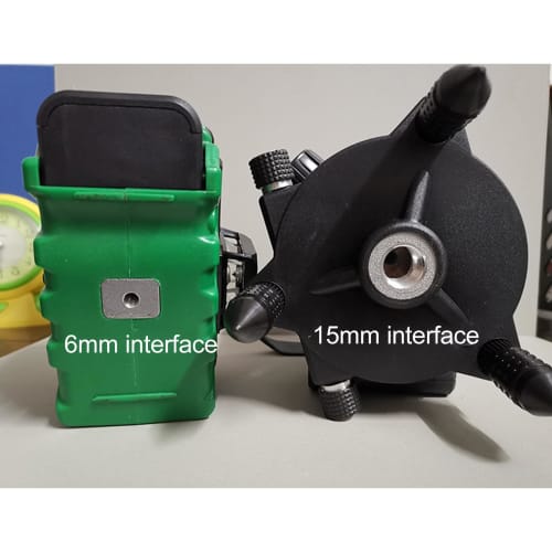 Fine-tuning Bracket Level Adapter, 360 Adjustable L-Shaped Pivot Base with Adjustable Clip for Telescopic Rod Bracket