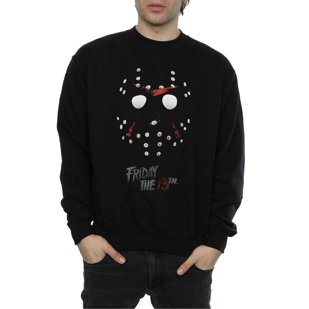 Friday 13th Mens Jason Hockey Mask Sweatshirt