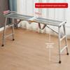 Double support folding scaffold, thickened steel horse stool ladder, engineering ladder, mobile platform ladder for decoration