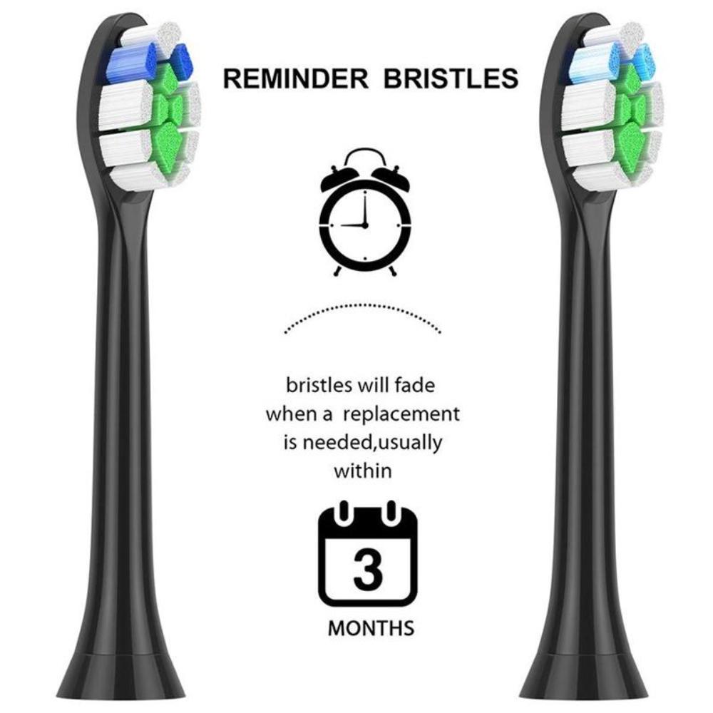2/4PCS Toothbrush Replacement Clean HX3/X6/X9 Sonic Electric Toothbrush Soft Suitable Vacuum Bristle Nozzles Standard Electric Tooth Brushheads