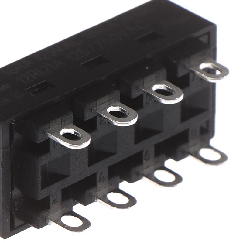 2 шт., 12 А, 250 В, 3 положения, 8-контактный тумблер, ползунковый переключатель Lq-103H, переключатель для фена