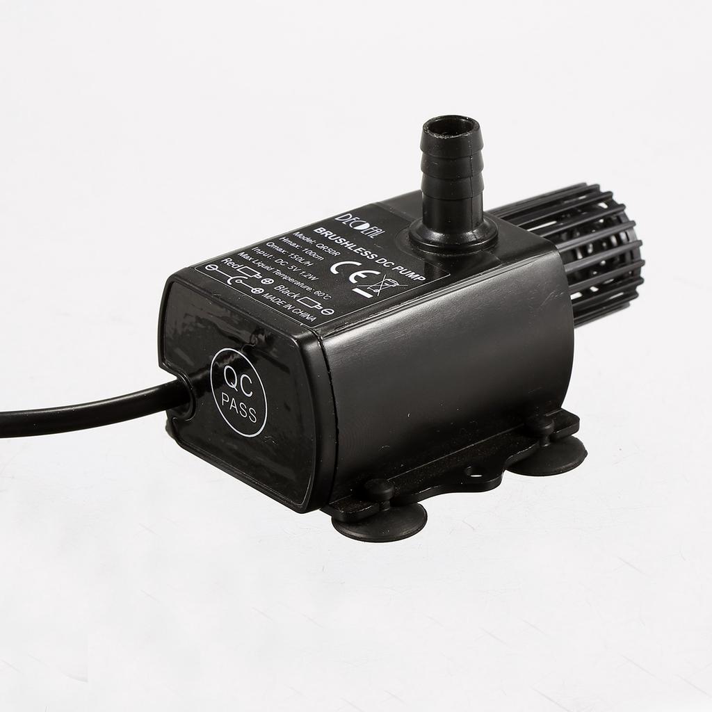 DECDEAL USB Brushless Water Pump with Nozzles Strainer Ultra quiet Mini DC5V Micro Brushless Water Oil Pump Waterproof