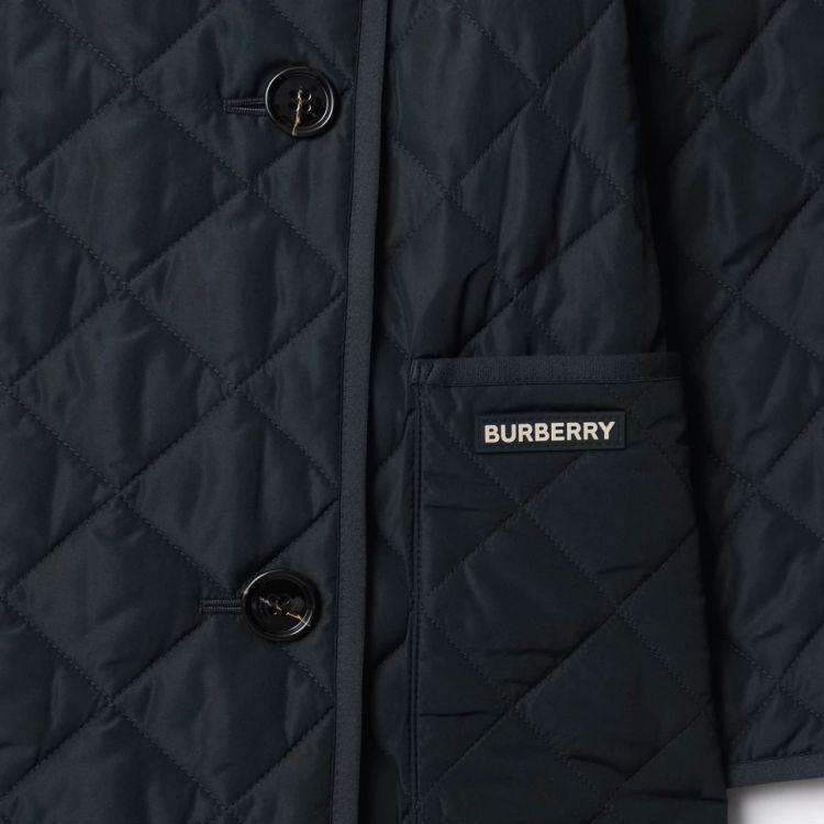 Burberry Женская стеганая куртка SS24 Морской черный 80847271