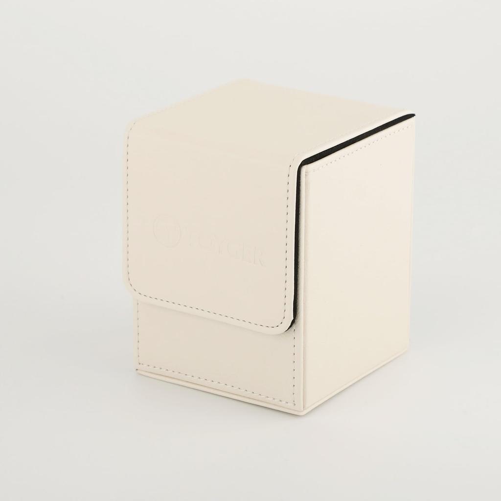 TOYGER SASH CASE [Clear Deck Case for Seeing Contents] Space-Saving Card Viewing and Management, Compatible with Loaders and Hardening Cases (White)