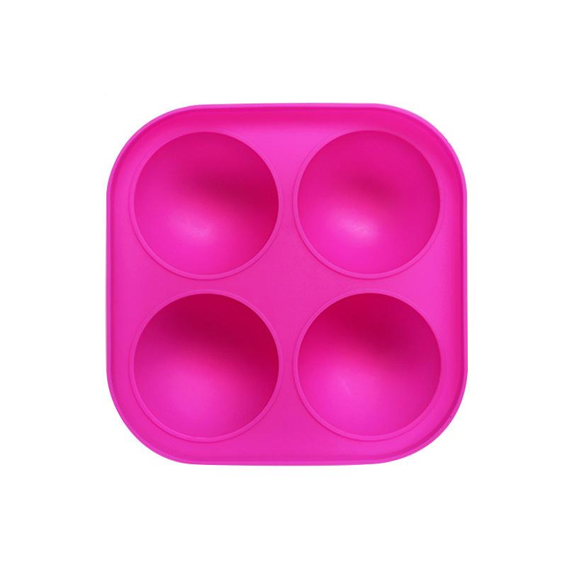 Форма для леденцов с 4 отверстиями и 4 палочками, круглая сферическая силиконовая форма для шоколадного торта, сделай сам, для выпечки