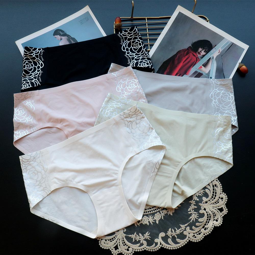 Women's Panties One-piece High Elastic Seamless Underwear Women's Mid-rise Comfortable Briefs for Women