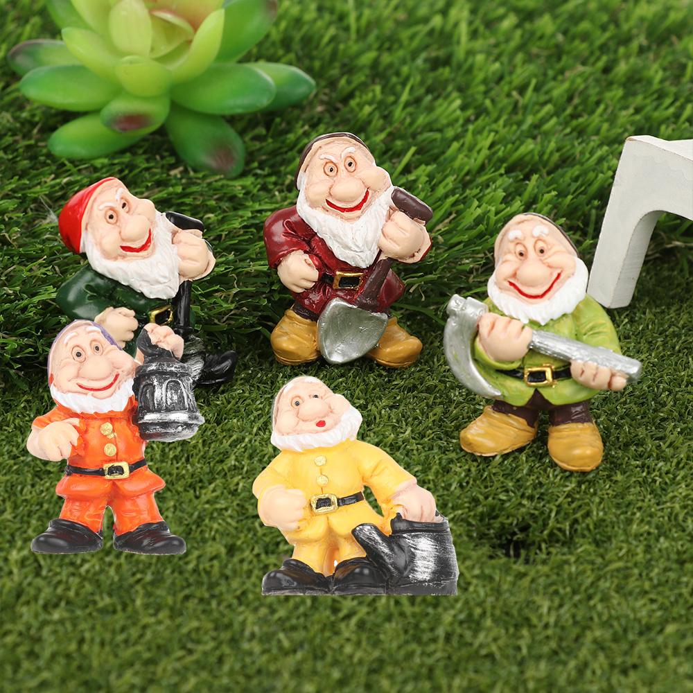 Home Courtyard Decoration Gnome Lawn Figurine Dwarf Figurines Moss Micro Landscape Garden Ornaments