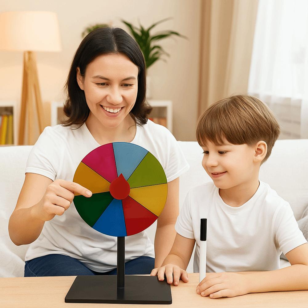 Spin Wheel Reusable Fortune Wheel Interactive Table Prize Turntable Carnival Party