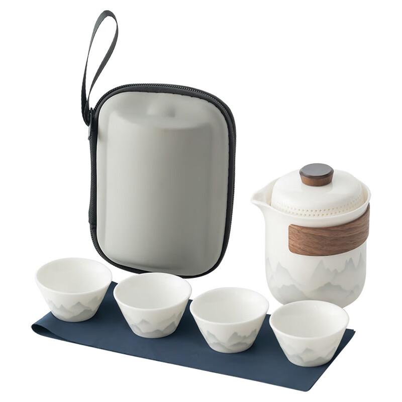 Xunyi Lingxue Portable Ceramic Travel Tea Set
