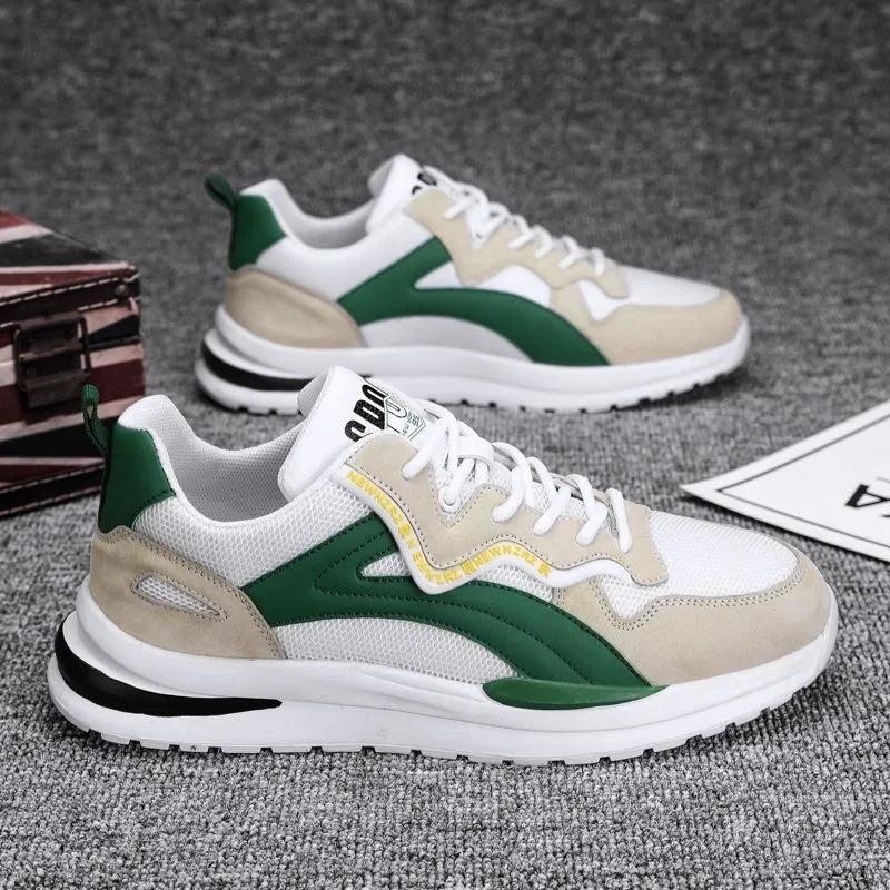 Модные кроссовки на шнуровке, мужские удобные спортивные кроссовки для бега на открытом воздухе, мужские кроссовки Zapatillas Hombre, осенние, новые, плоские, дышащие