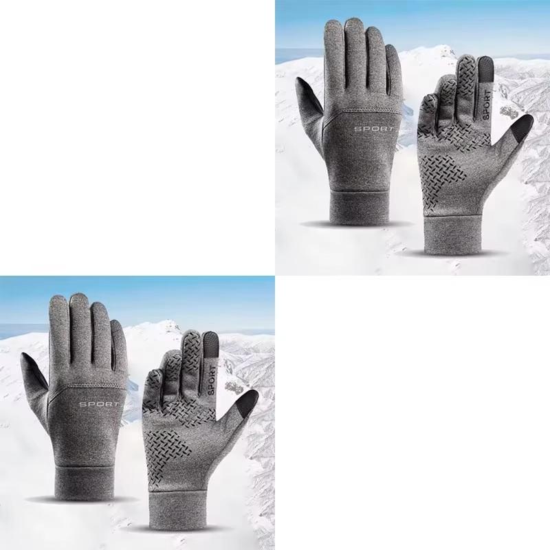 1-4pairs Motorcycle Men's Gloves Women Sports Cycling Warm Autumn Winter Driving Velvet Touch Screen Water Gloves Fishing Glove