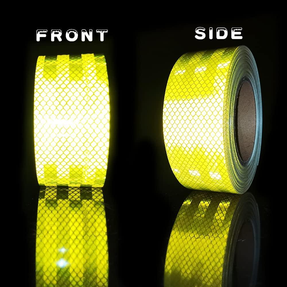 5 см*10 м ПЭТ белые светоотражающие наклейки водонепроницаемая светоотражающая пленка самоклеящаяся дорожная предупреждающая светоотражающая лента для грузовика