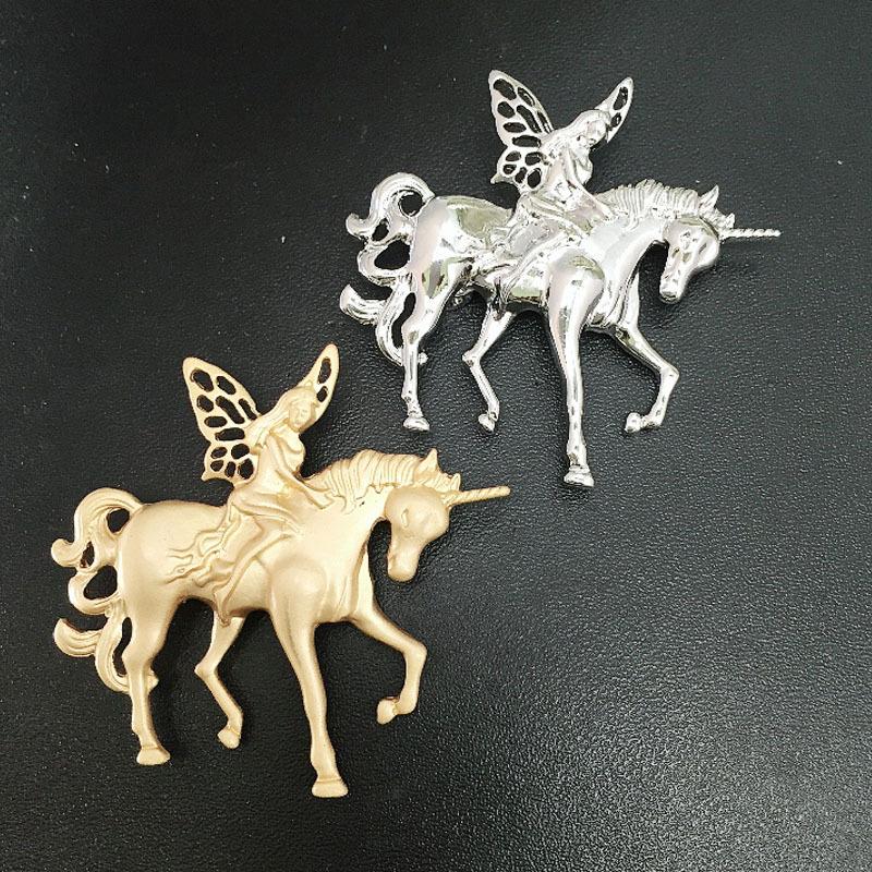 Креативная брошь в стиле барокко с ангелом и лошадью-пони, значок-пин, корсаж для одежды, костюма, женская брошь высокого класса, ювелирные аксессуары, подарок