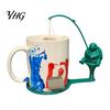 Animal Shaped Coaster Fishing Tea Bag Holder, 3D Printed Heat-Resistant Coaster, Accessory for Hamster Cup and Coffee Mug, Gift Lovers & Enthusiasts