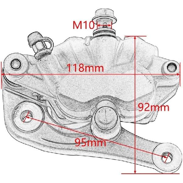 Motorcycle Front Brake Braking Caliper Fit for 125-530 XCW XCFW EXC EXCF SX SXF XC XCF 2014 to 2023 Motocross