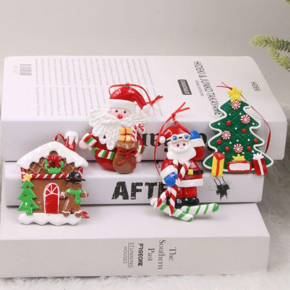 Мультфильм Пряничный человечек Рождественские подвески Мягкая глина Рождественская елка Украшение Фестиваль