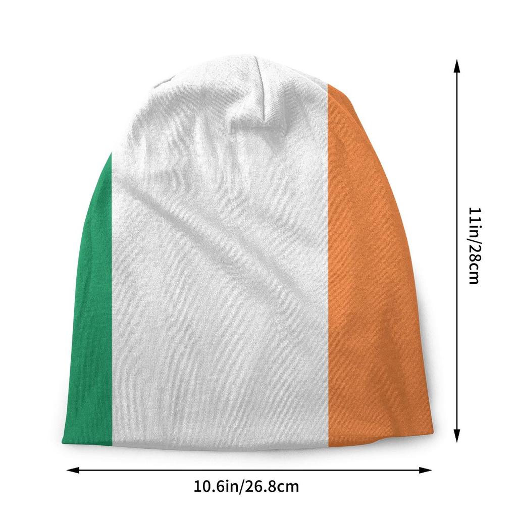 Flag Of Ireland Slouchy Beanie Unisex Women Custom Hippie Winter Warm Skullies Beanies Hat Adult Knitted Bonnet Cap