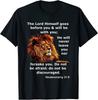 NEW LIMITED Christian Lion Bible Deuteronomy 318 Scripture Verse T-Shirt