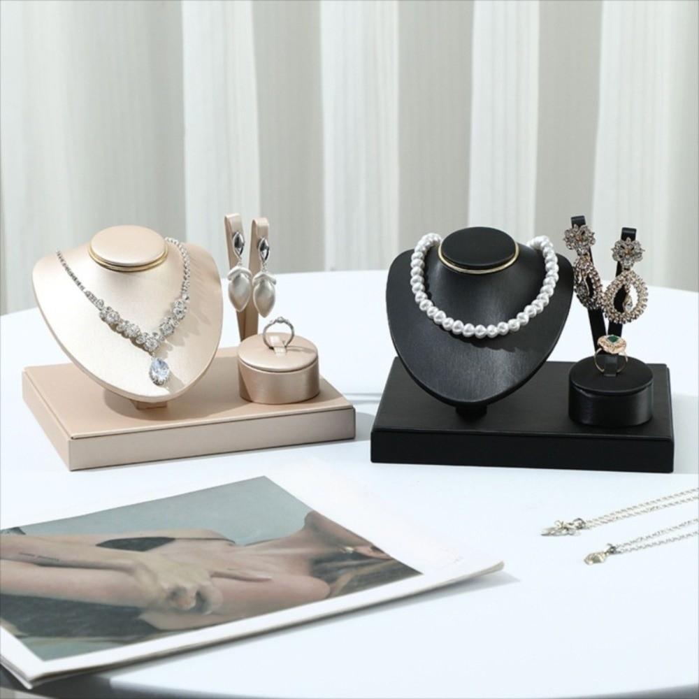 PU Leather Combination Set Jewelry Rack Multi-purpose Counter Showcase Props Photography