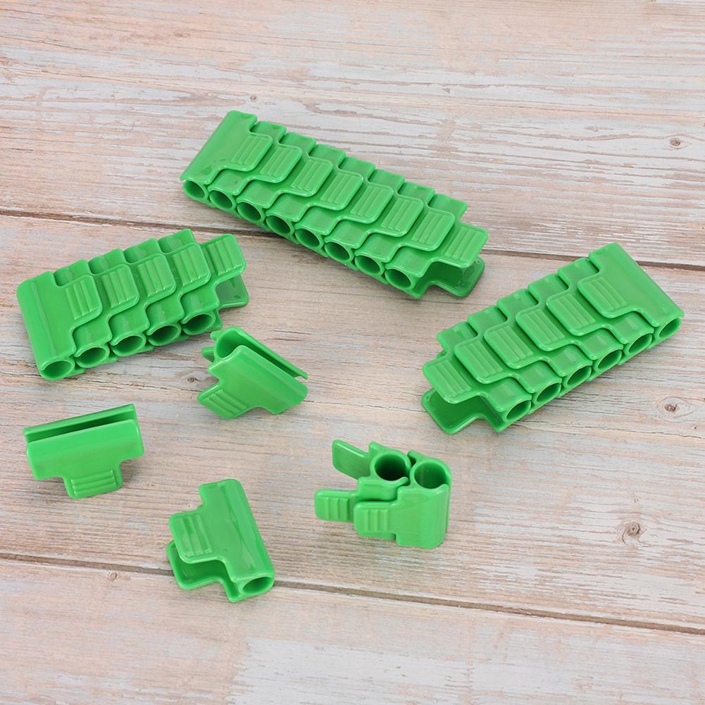 24 шт., пластиковый зажим для тепличной пленки, зажим для садового инструмента, аксессуары для теплицы для трубки 11 мм